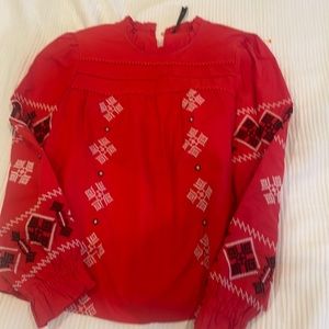 Zara embroidered shirt